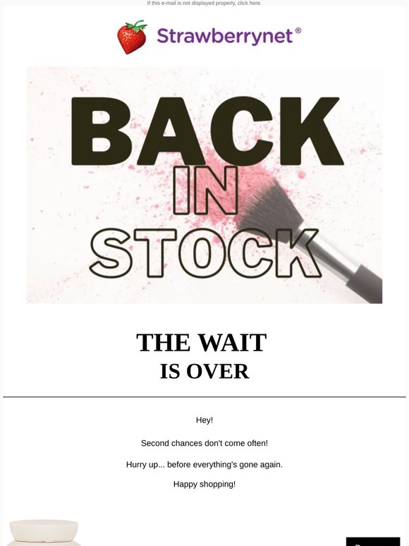 Finally back in stock 🙌