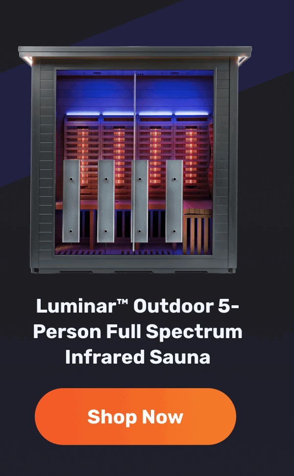 Luminar™ Outdoor 5 Person Full Spectrum Infrared Sauna | Shop Now