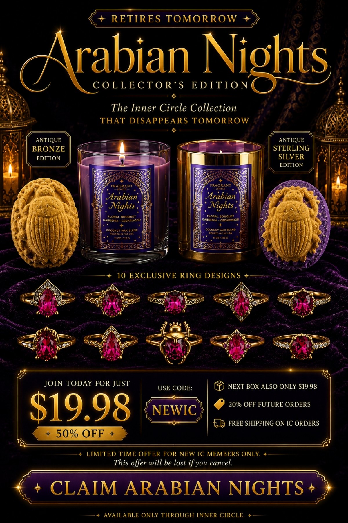Arabian Nights - Final 2 days - Disappears tomorrow- $19.98 for it + next IC box with code NEWIC - Unlock Now