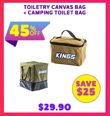 Toiletry Canvas Bag + Camping Toilet Bag