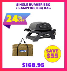 Single Burner BBQ + Campfire BBQ Bag