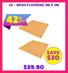 2x - Mesh Flooring 3m x 3m
