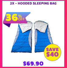 2x - Hooded Sleeping Bag