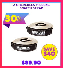 2 x Hercules 11000kg Snatch Strap