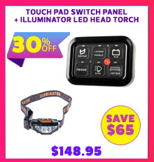 Touch Pad Switch Panel + Illuminator LED Head Torch