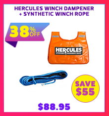 Hercules Winch Dampener + Synthetic Winch Rope