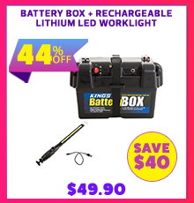 Battery Box + Rechargeable Lithium LED Worklight