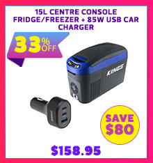 15L Centre Console Fridge/Freezer + 85W USB Car Charger