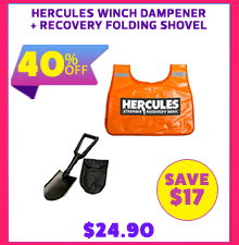 Hercules Winch Dampener + Recovery Folding Shovel