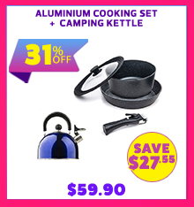 Aluminium Cooking Set +  Camping Kettle