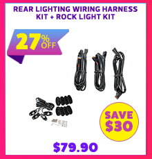 Rear Lighting Wiring Harness Kit + Rock Light Kit
