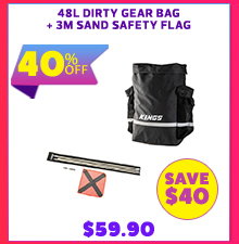 48L Dirty Gear Bag + 3m Sand Safety Flag