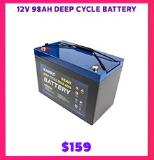 12V 98Ah Deep Cycle Battery