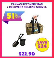 Canvas Recovery Bag + Recovery Folding Shovel