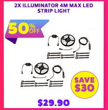 2x Illuminator 4m MAX LED Strip Light