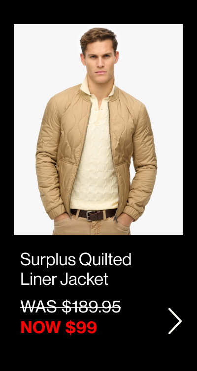 Surplus Quilted Liner Slim Fit Jacket