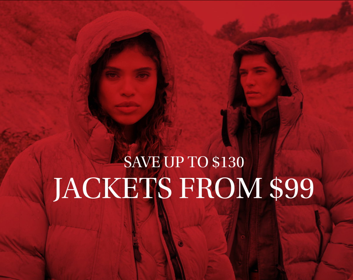 Jackets from $99