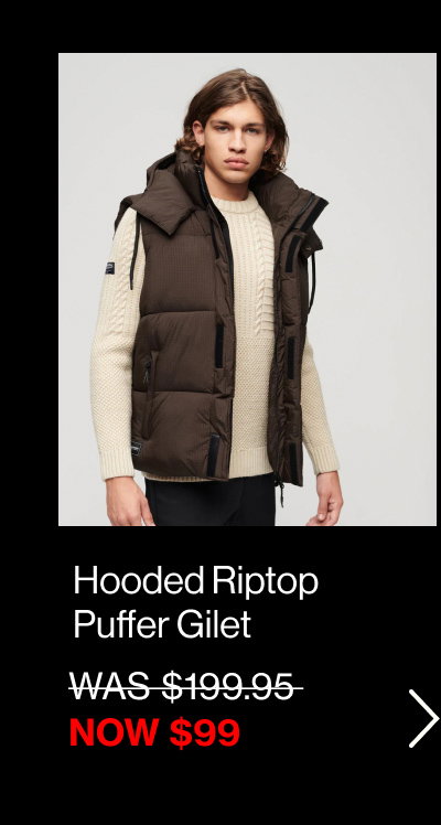 Hooded Ripstop Puffer Gilet