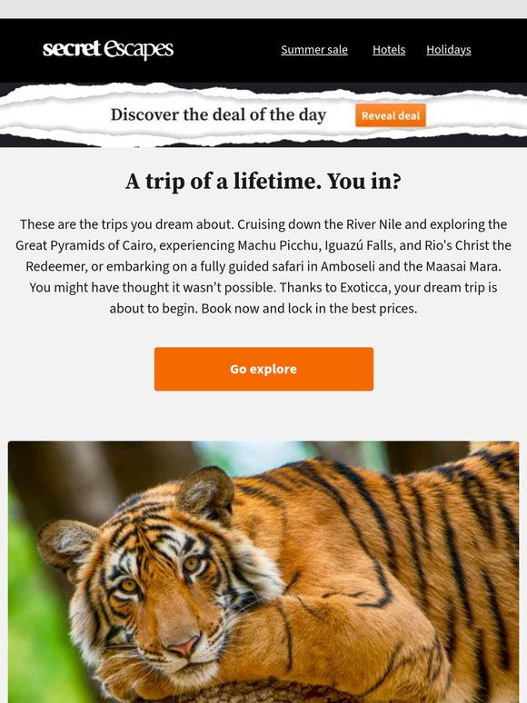 Great escapes start with Exoticca