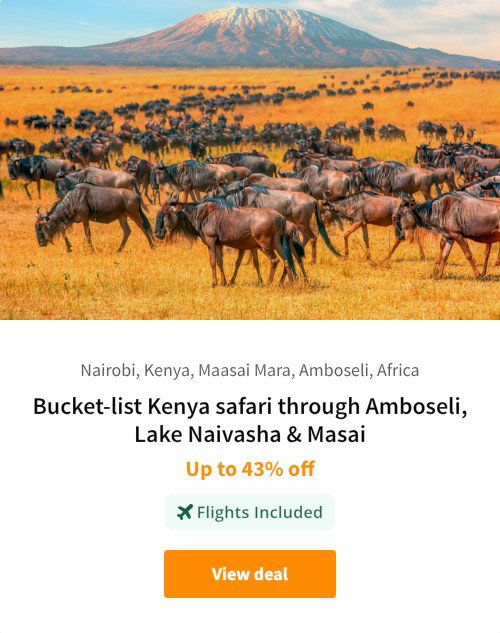 Bucket-list Kenya safari through Amboseli, Lake Naivasha &amp; Masai
