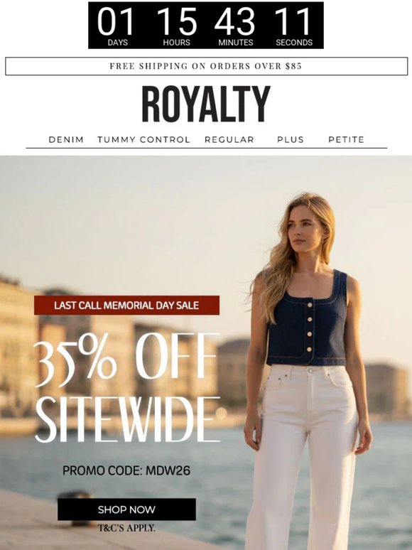 Last Call: 35% Off Sitewide