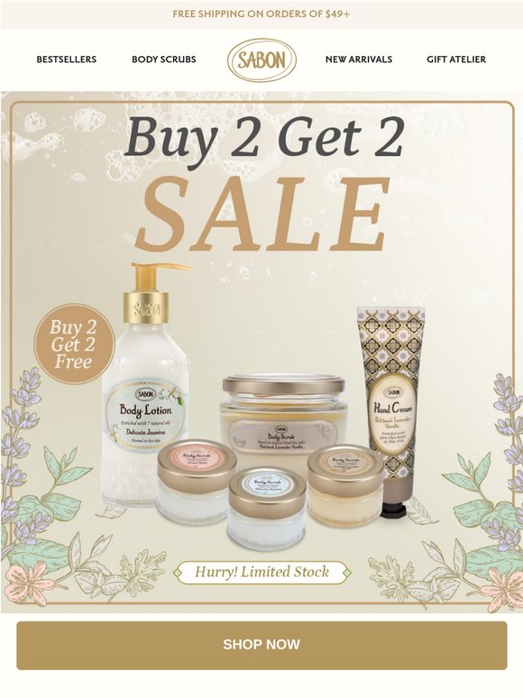 Unlock Your Buy 2, Get 2 FREE Deal!😍