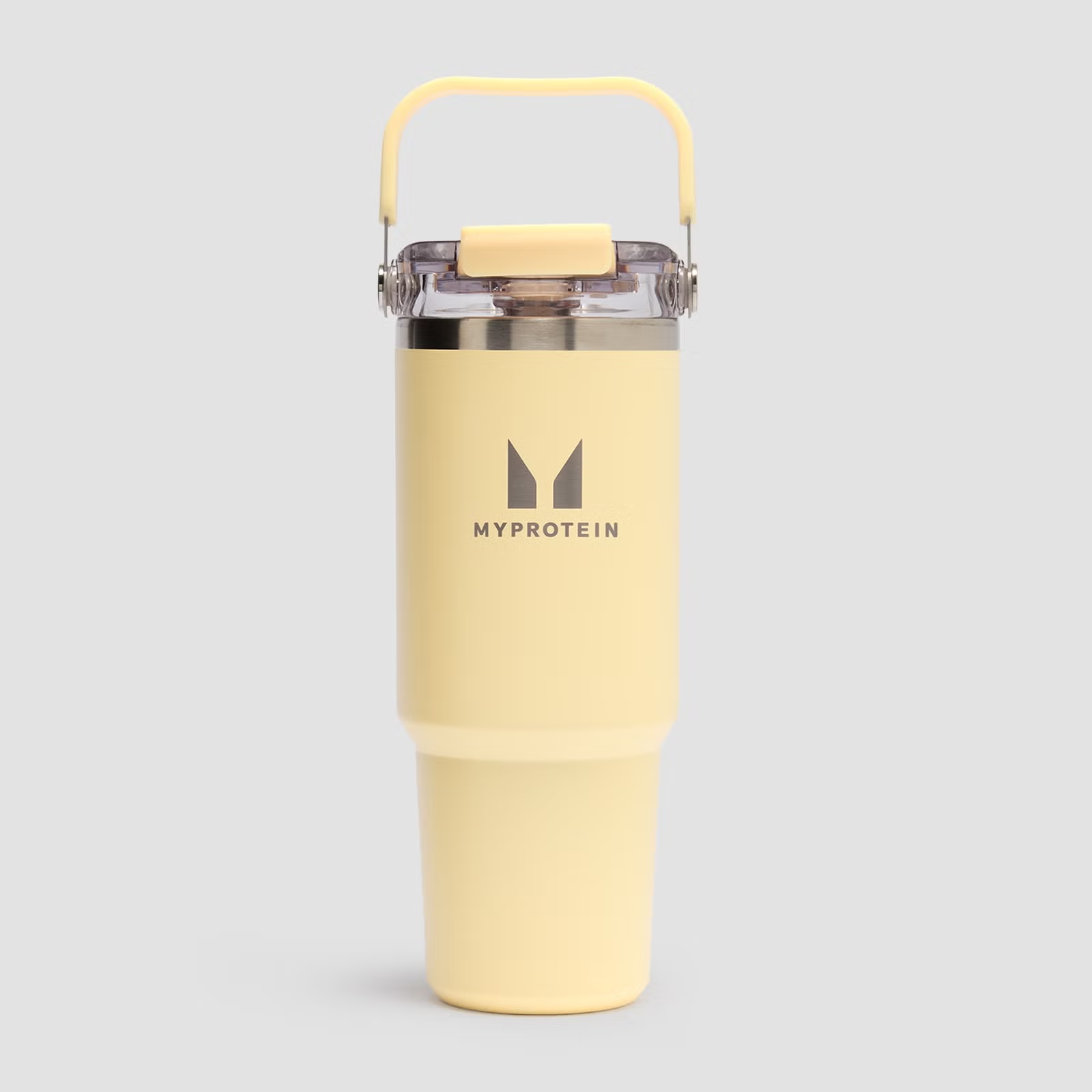 Myprotein Gerecyclede Metalen Fles met Handvat en Rietje 900ml