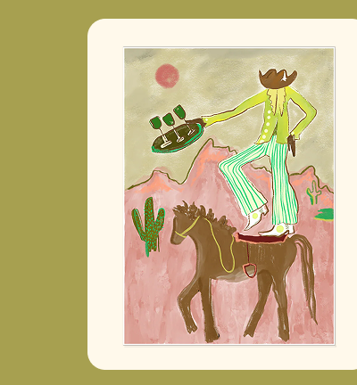 On My High Horse A3 Print