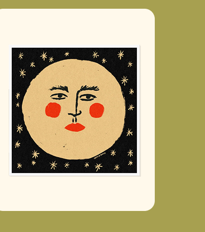 Tabby Booth Moon Art Print