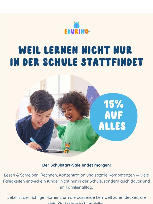 Der Schulstart-Sale endet morgen 💔