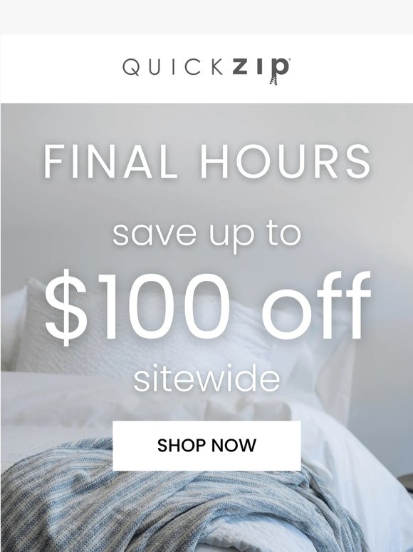 Final hours to save 🚨