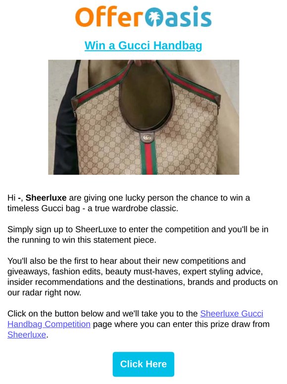 Win a Gucci Timeless Handbag