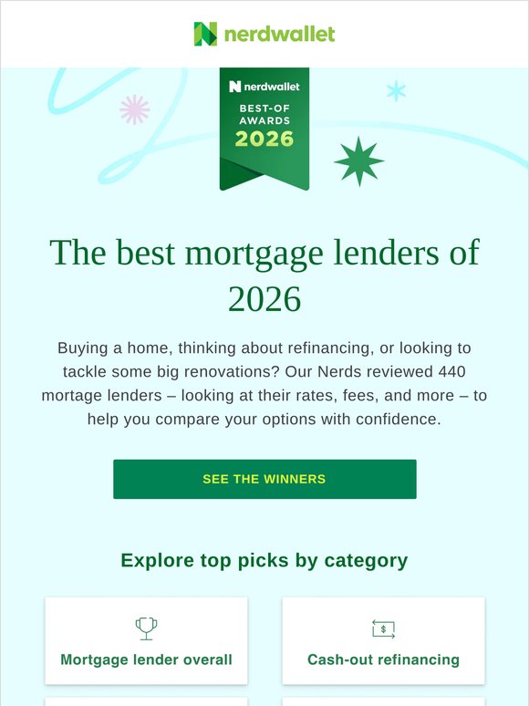 Nerd-approved mortgage lenders for 2026 🏠