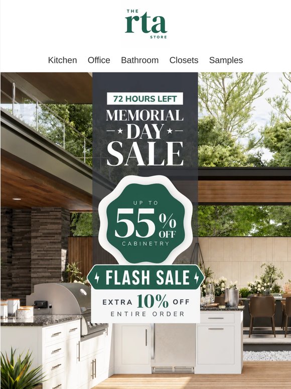 Hurry! Only 72 hours left to take up to 55% OFF + an EXTRA 10% OFF your order.