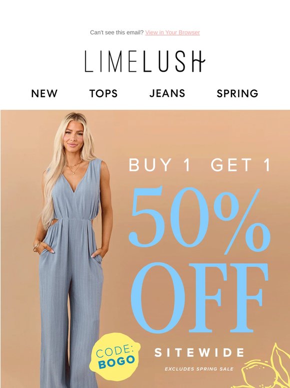 one-and-done + BOGO 50% OFF 🩵🍋
