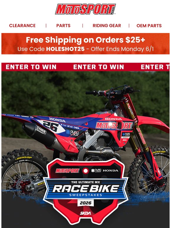 Win a 2026 Quad Lock Honda CRF450R: The Ultimate Race Bike
