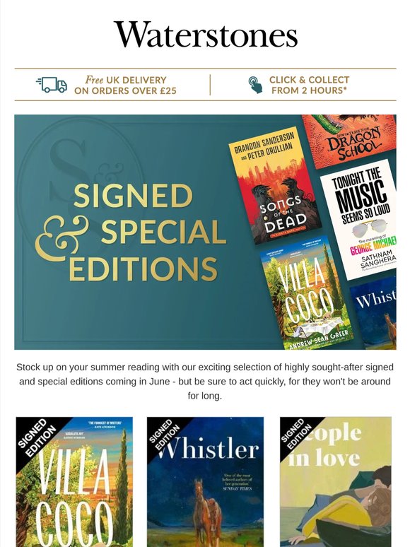 Must-Own Signed & Special Editions