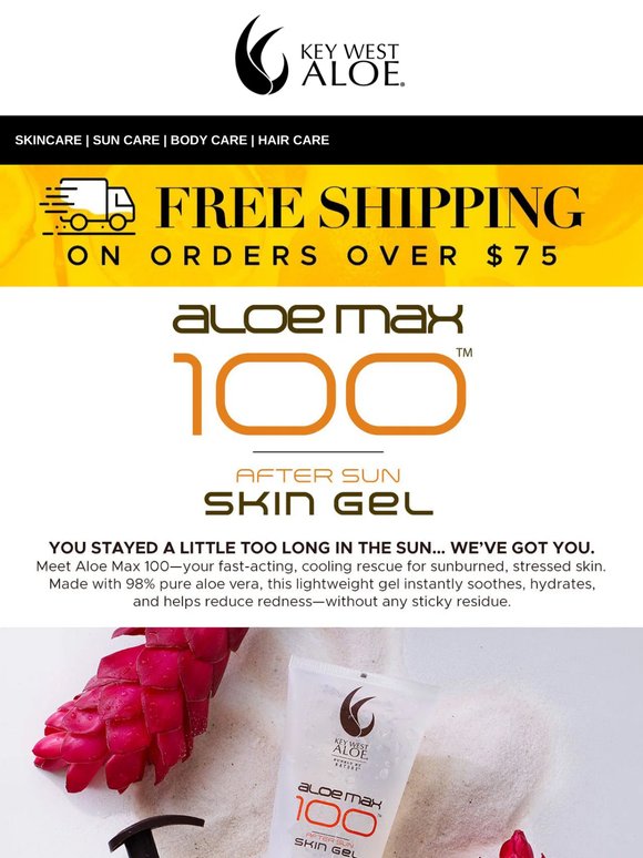 🔥 SUNBURN? PURE ALOE IS YOUR HERO!