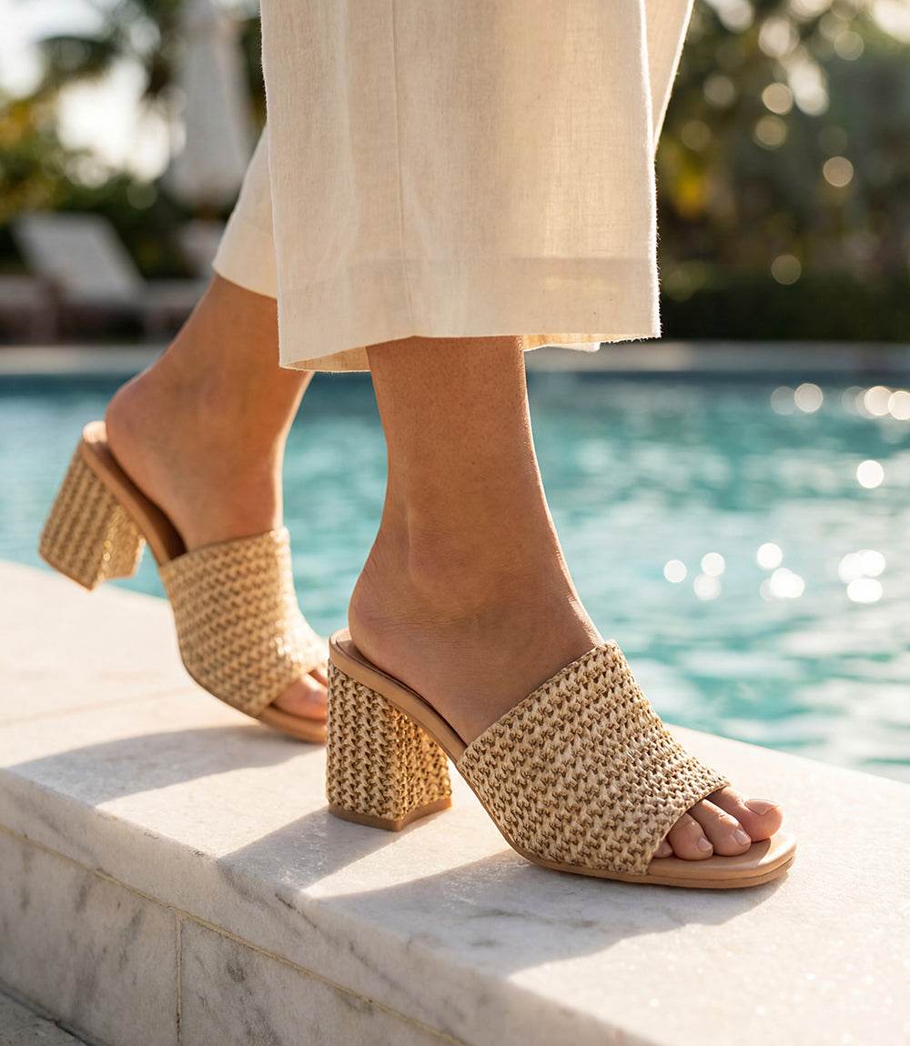 Image of Seychelles Adapt Raffia Heel Sandals