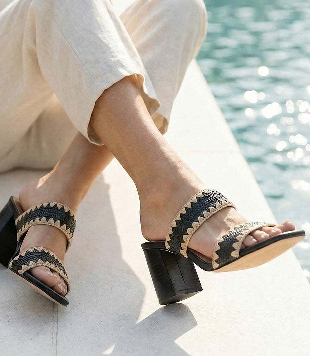 Image of Seychelles Hattie Raffia Heel Sandals