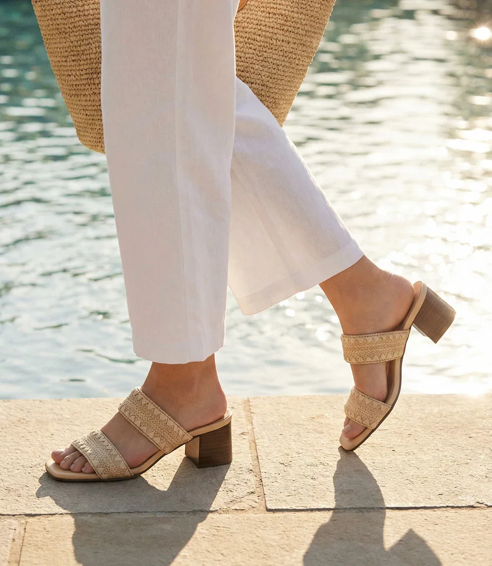 Image of Seychelles Maui Raffia Mid Heel Sandals
