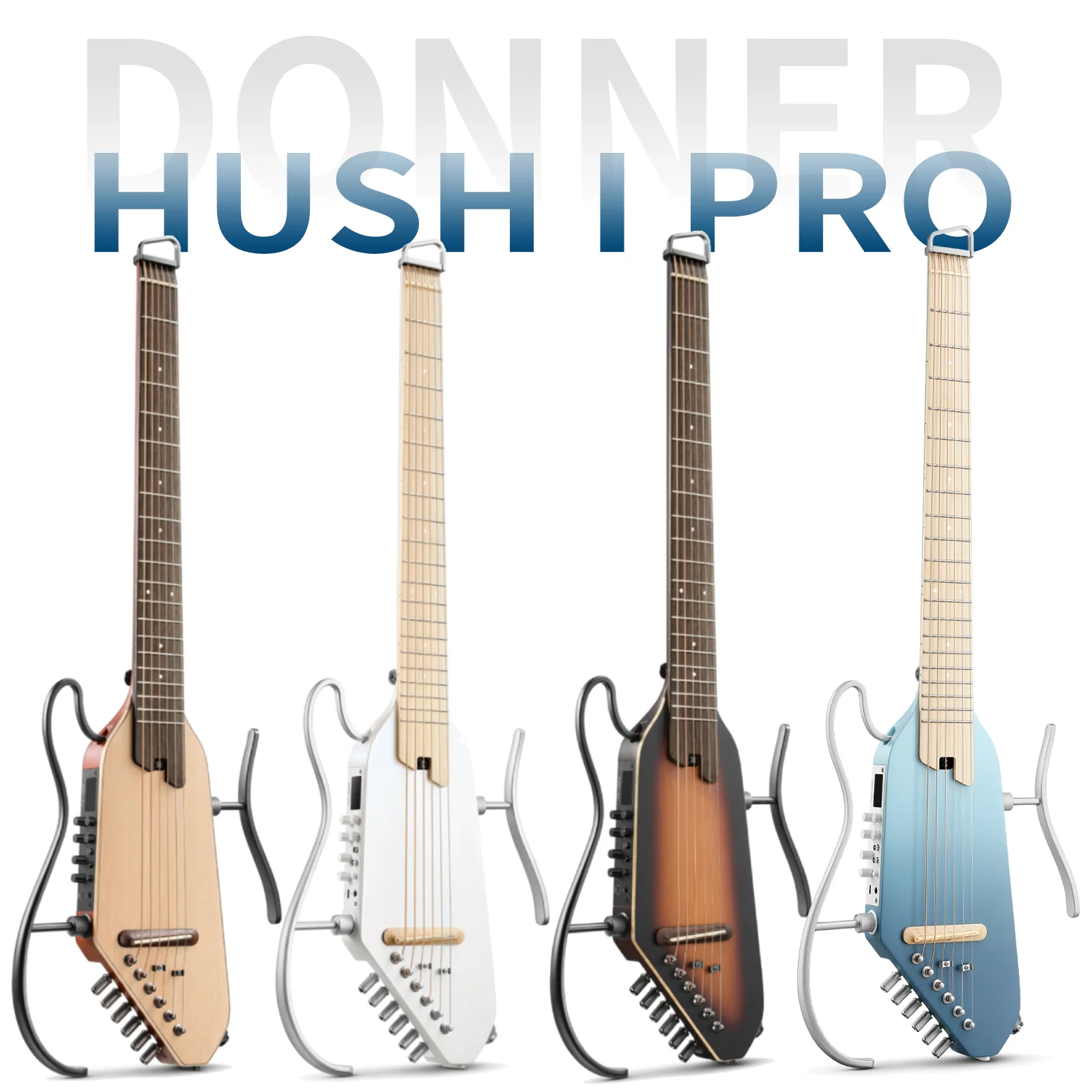 Donner HUSH I PRO Acoustic-Electric Travel Guitar