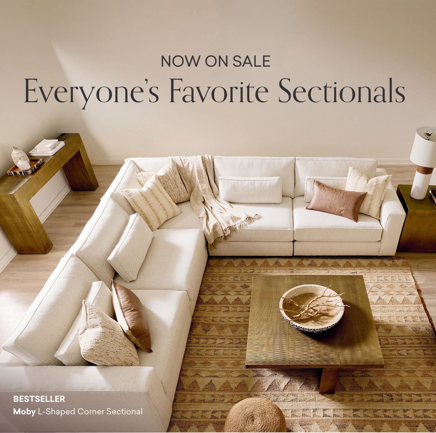 Now on Sale. Everyone's Favorite Sectionals.