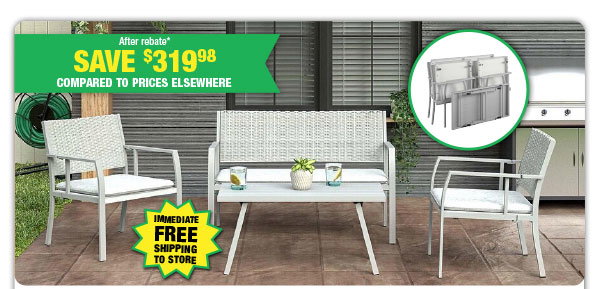 COSCO® Folding Conversation Set - ONLY $99.99 After Rebate*!