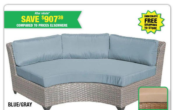 Curved Wicker Patio Sofa - ONLY $199 After Rebate*!