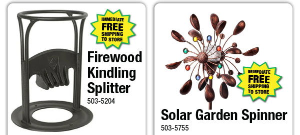 Firewood Kindling Splitter - ONLY $14.99 After Rebate*!