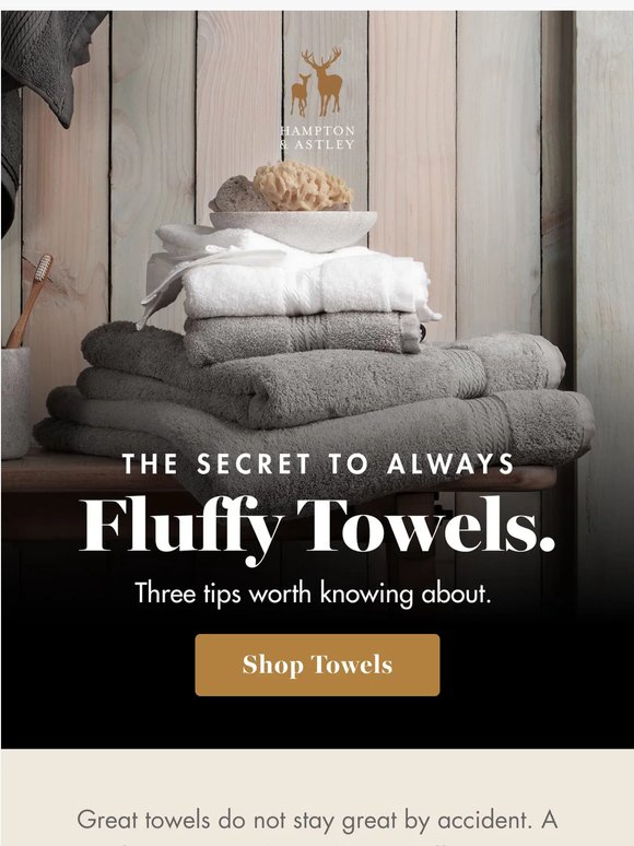 The secret to always fluffy towels.