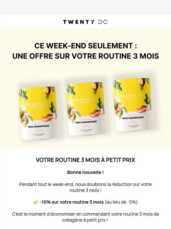 Votre offre spéciale du week-end ✨