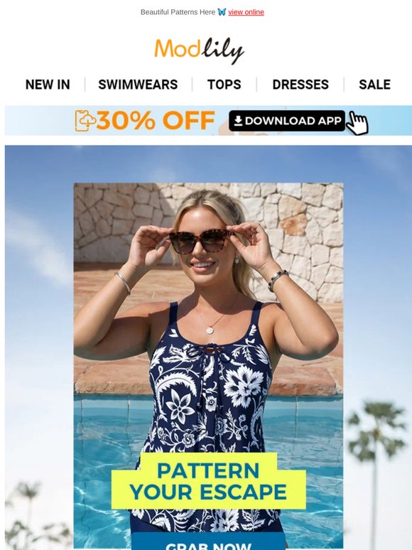 🌊 Printed Swimwear Vibes Only