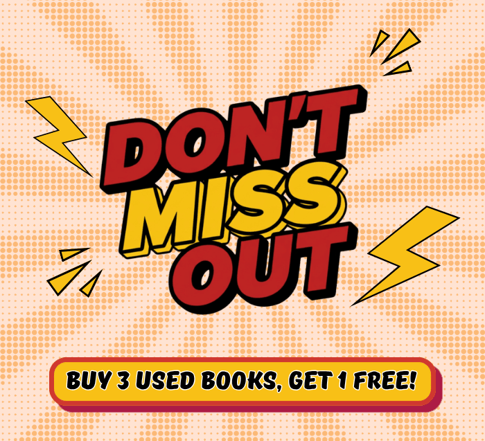 BUY 3 USED BOOKS, GET ONE FREE!